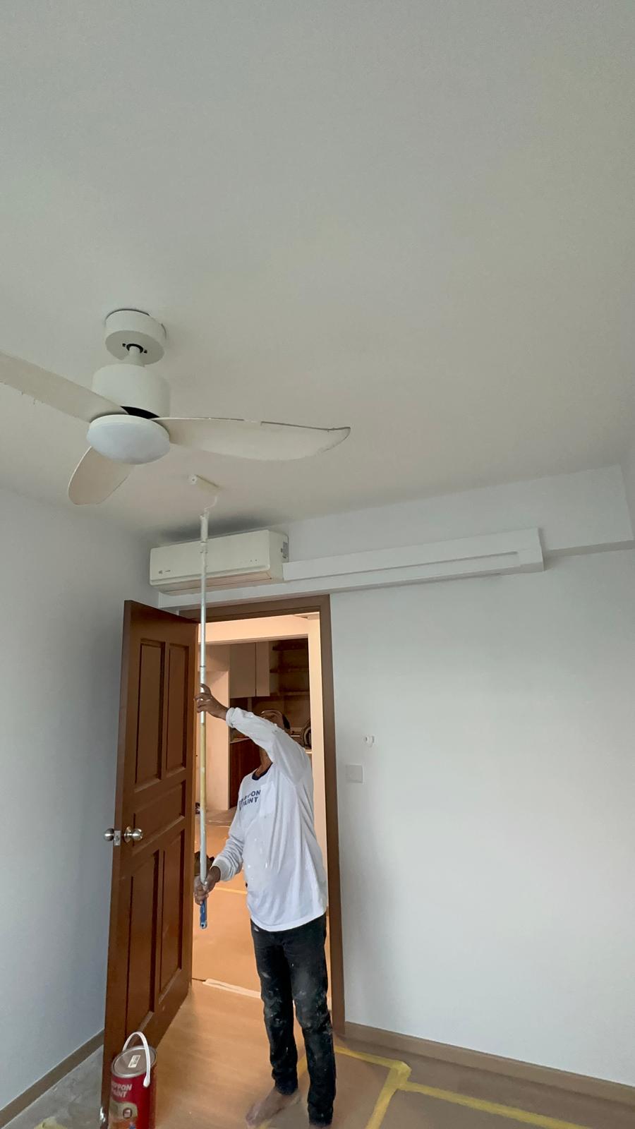 Ceiling painting and interior maintenance work in Singapore